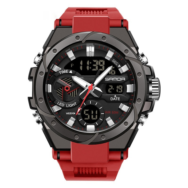 Montre électronique multifonctionnelle en extérieur lumineux étanche