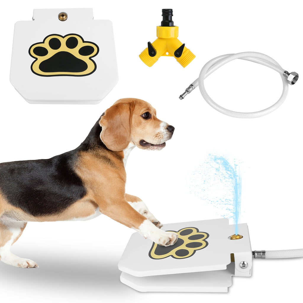 1Pc Fontaine d'eau pour chien extérieure pour chien Distributeur d'eau Step-on Activated Sprinkler with In
