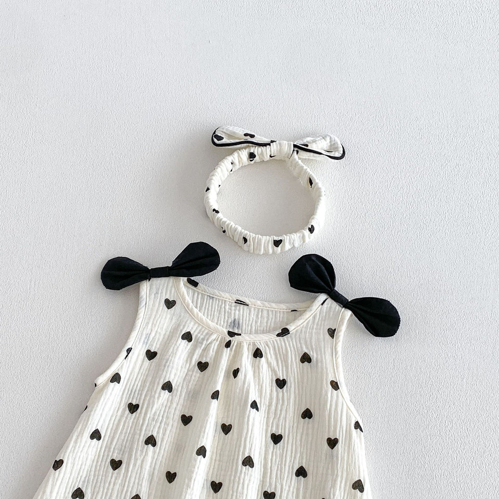 Combinaison sans manches Romper pour bébé fille