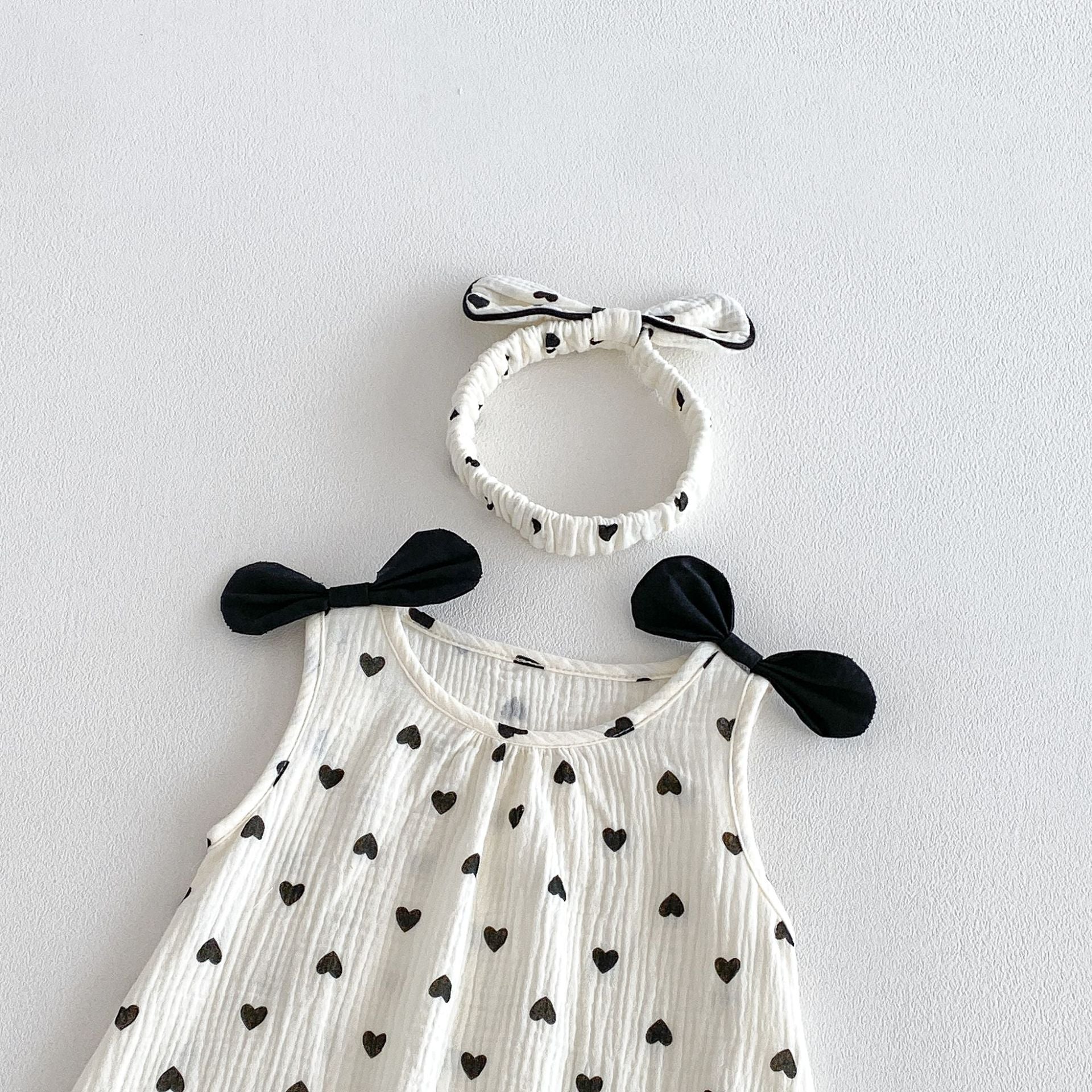 Combinaison sans manches Romper pour bébé fille