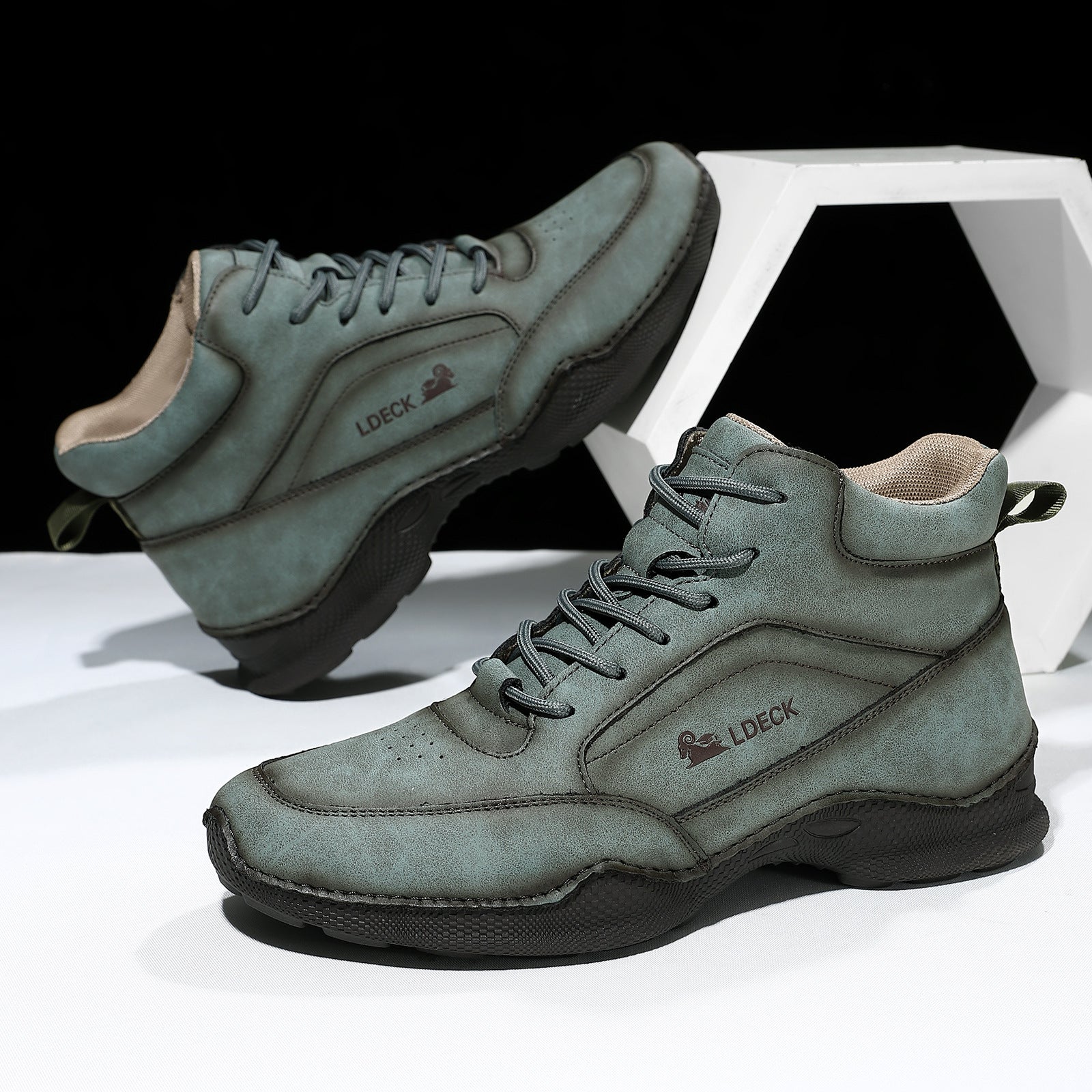 Chaussures décontractées à lacets plats pour hommes