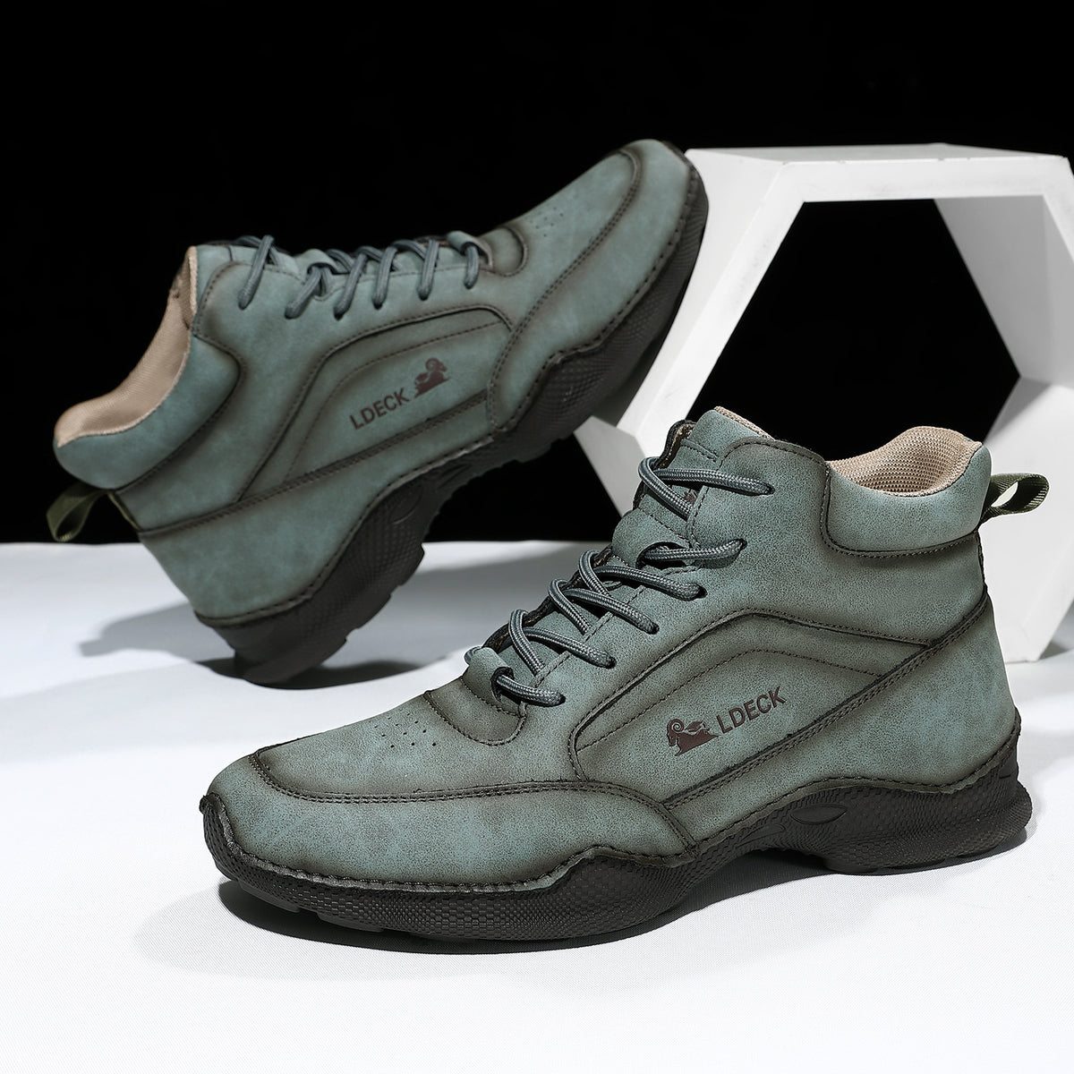 Chaussures décontractées à lacets plats pour hommes