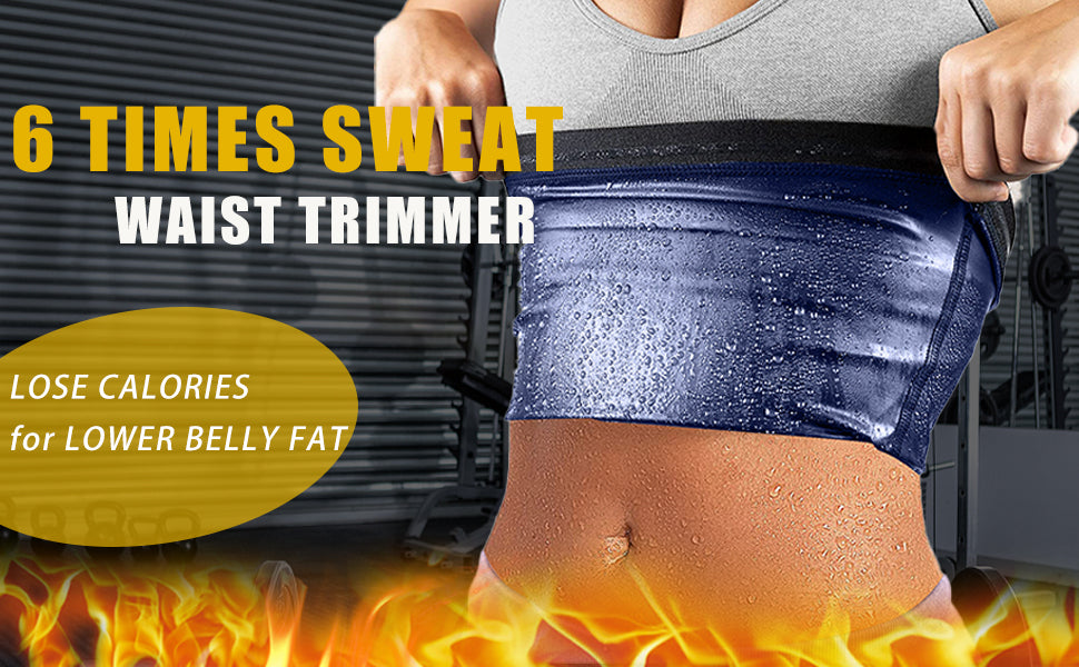 Sweat Sweat Trimmer Trainer Ceinture Enveloppe Belly Sweat Band Sauna Slimming Ceinture pour femmes Inférieure