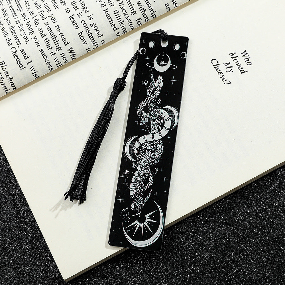 Creative Skull Pattern Acrylic Tassel Reading Décoration Signet