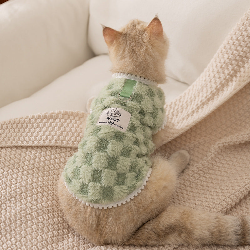 Automne et hiver Coréen Version chien mignon caricature petit ours Sportswear Chat Teddy Pet Clo
