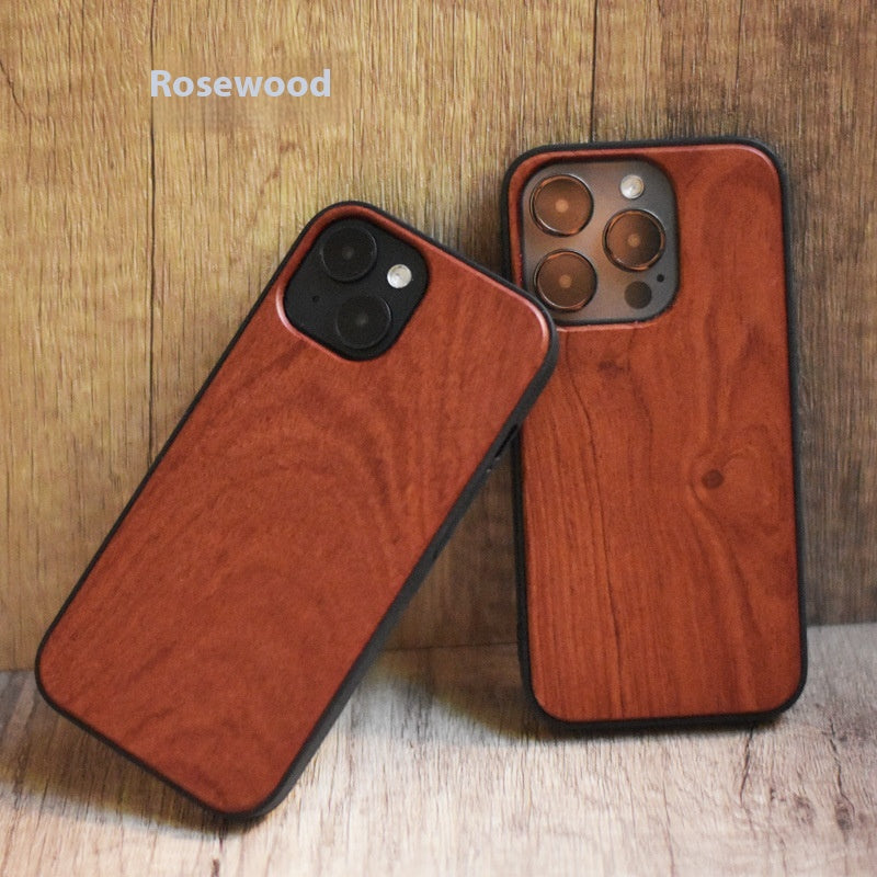 Boîtier de téléphone léger en bois massif