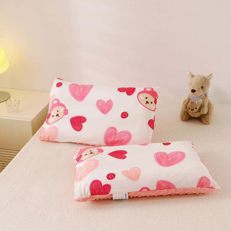 Caricature Doudou Fleece Oreiller Tout-Cotton