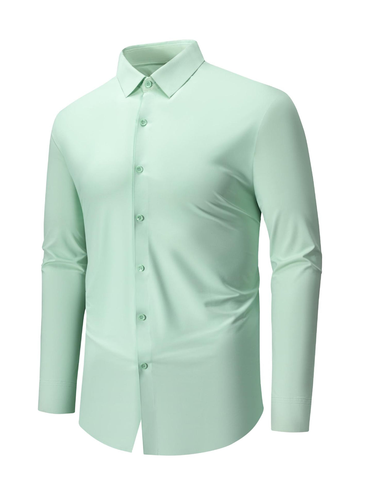 Jiana Amazon Bestseller Plus Taille Stretch sans ride chemise pour homme