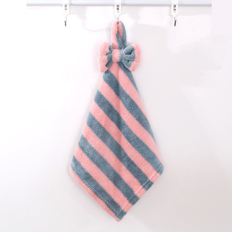 Serviette de nettoyage de la main de Fleece de corail