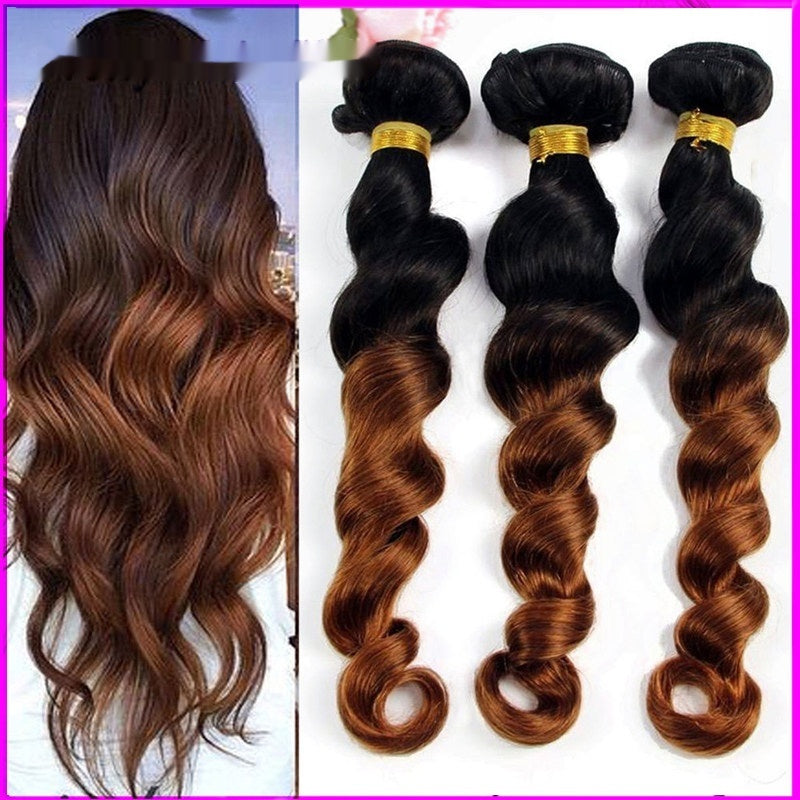 10A Ombre vague profonde profonde cheveux virginaux péruviens