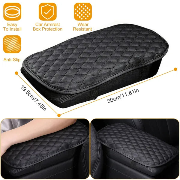 Couverture d'accoudoir de voiture PU Leather Auto Center Console Seat Box Protector Car Accessor