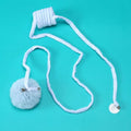 Porte suspendue élastique boule de chat-bleu-plush-1 pièce
