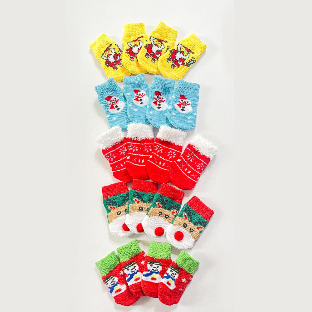 Chaussettes pour chiens de Noël