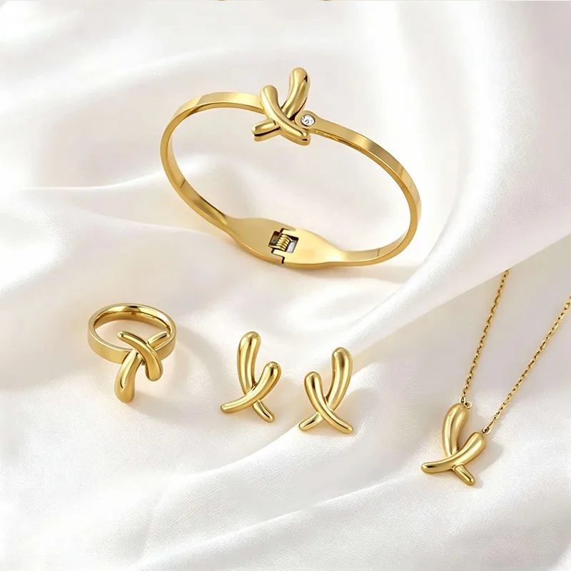 Boucles d'oreilles en acier inoxydable