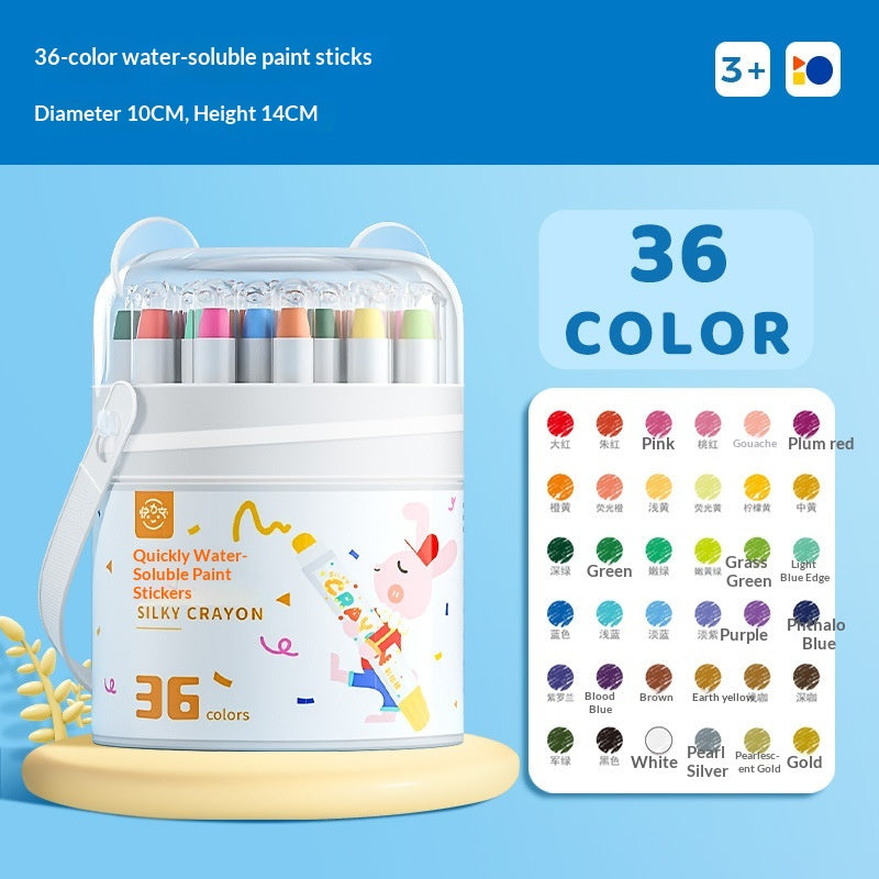 Pastels d'huile pour enfants lavables qui se fendent ou saignent par le papier