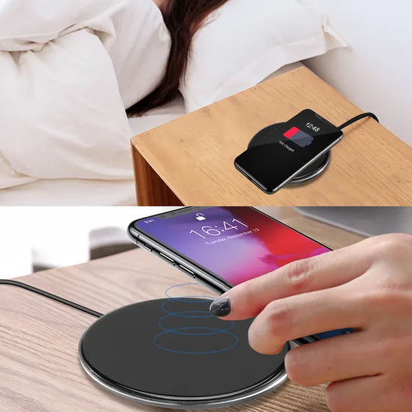 Chargeur sans fil Qi-Certifié Ultra-Slim 5W tampon de charge pour iPhone XS MAX/XR/XS/X/ 8/8 Pl