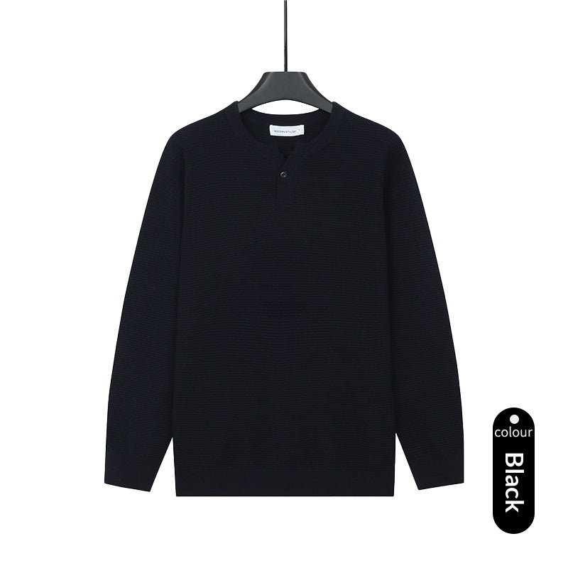 Hommes Col tortue Tweater tricoté Tweater couleur solide Tweater