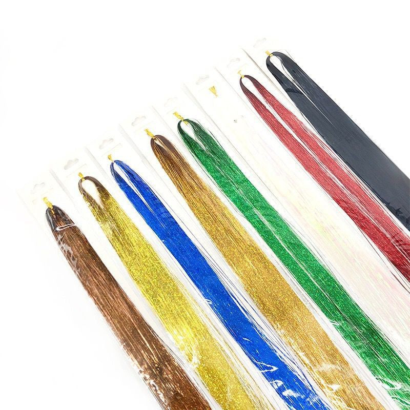 Ensemble coloré de perruques en soie pour animaux de compagnie