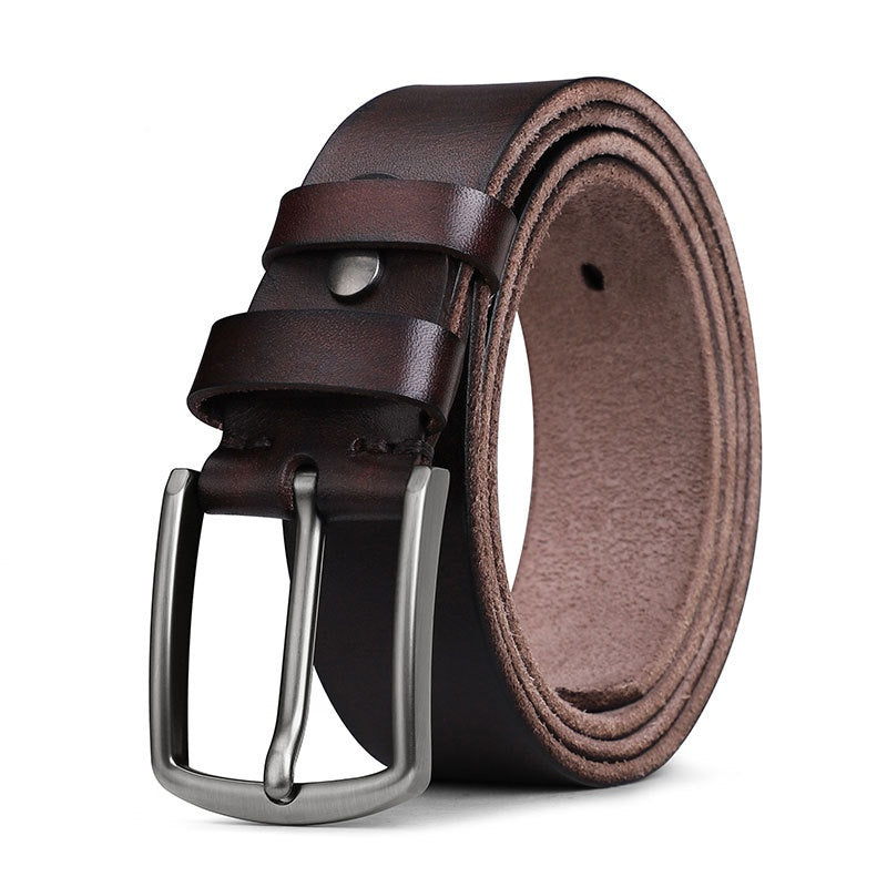 Ceinture en cuir d'alliage de première couche pour hommes