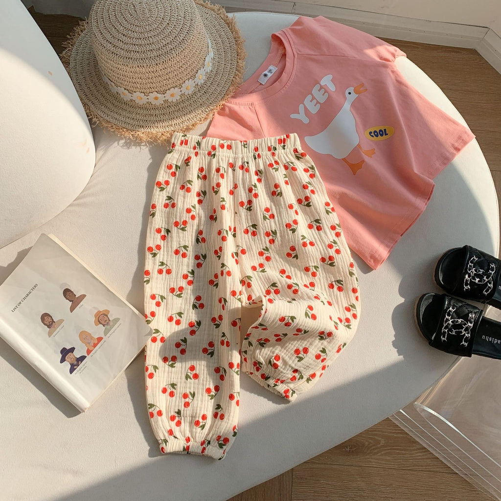 Style coréen bébé anti-moustique pantalons minces pantalons en coton
