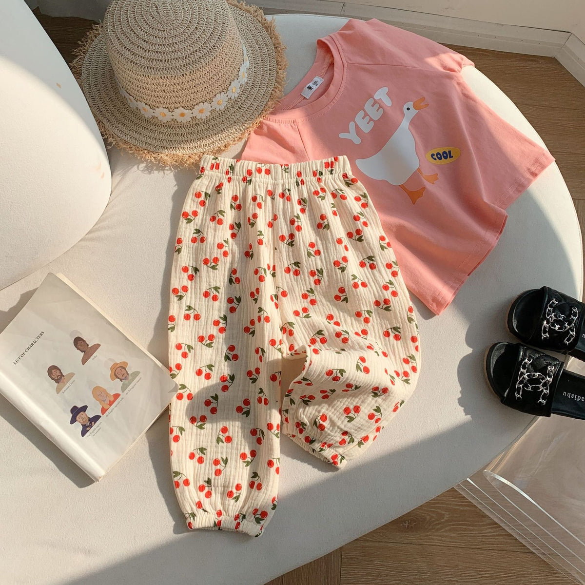 Style coréen bébé anti-moustique pantalons minces pantalons en coton