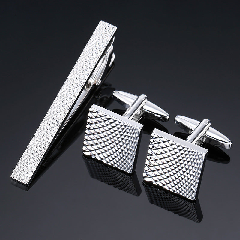 Or et argent noir cristal Rose motif émanel lot fleur Clip Clip Cuff Buckle Set