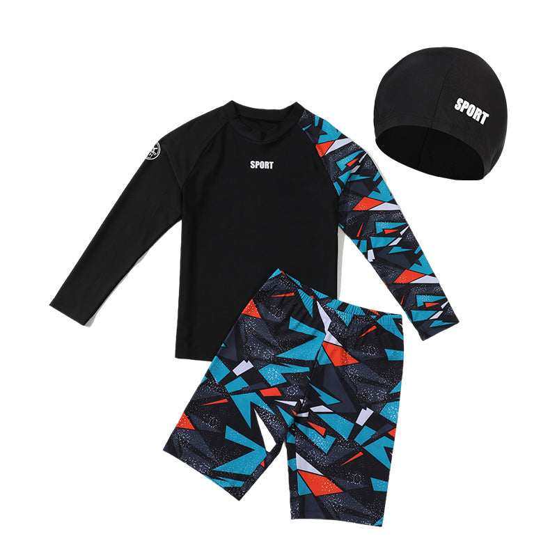 Maillots de bain pour enfants Trunks de bain pour garçons Modèle Maillots de bain pour enfants pour enfants plus âgés Deux-Pi