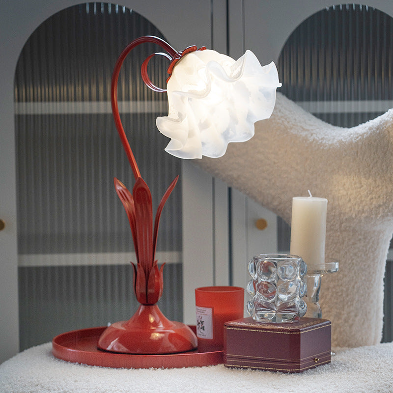 Lanterne de la fleur de lampe de lit de mode de ménage