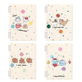 A5 Échelle de carnet de notes à feuilles longues épaissies Étudiante en livre mignon amovible