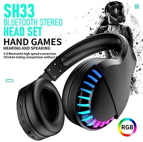 Casque de jeu Bluetooth sans fil AU Casque stéréo pour téléphones portables Ipad