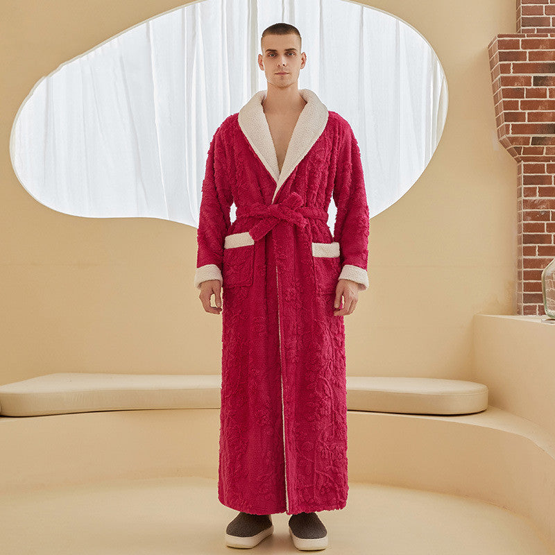 Jaquard Double couche Épaisseur de chemise de nuit en flanelle
