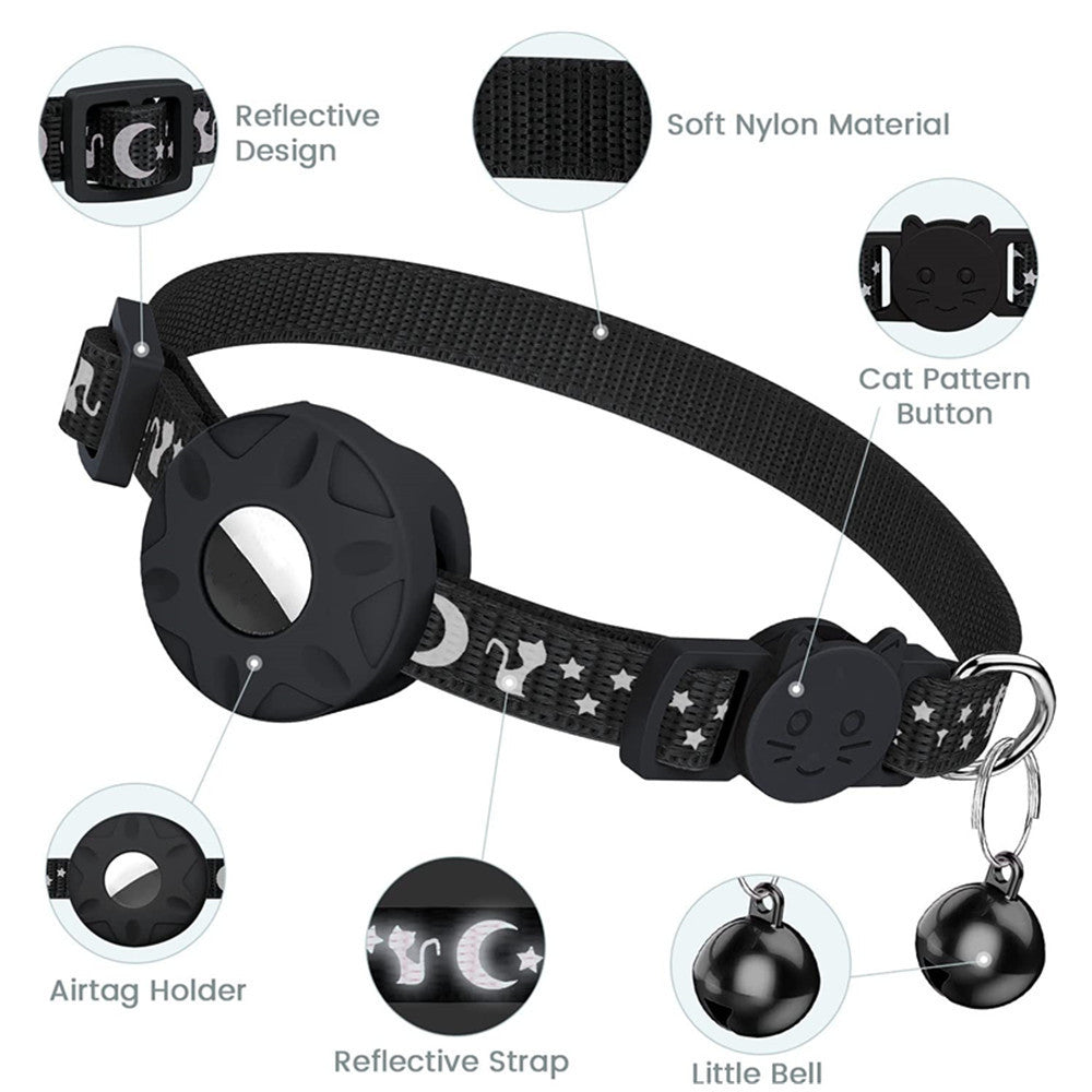 Collier de chien de chat Star Moon réfléchissant