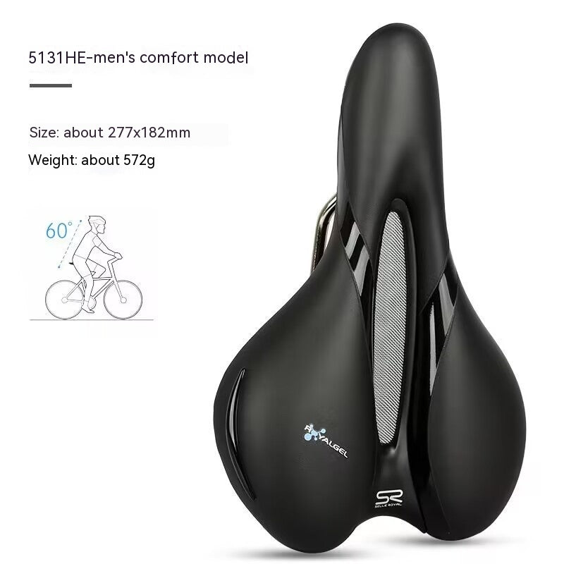 Mountain Highway Bicycle Saddle Silicone Shockproof Siège de vélo respirant