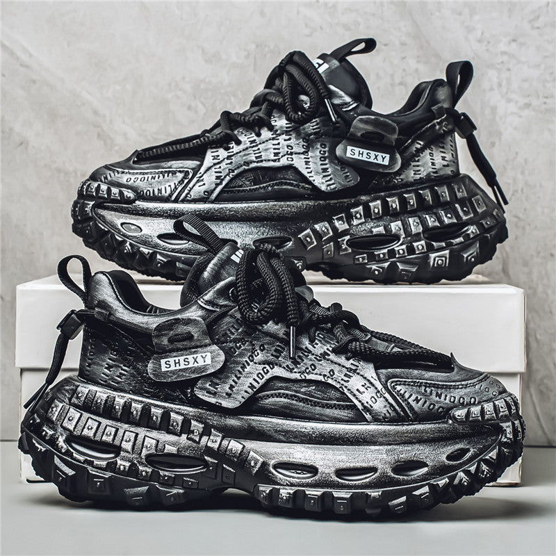 Men's increasingly chunky casual shoes