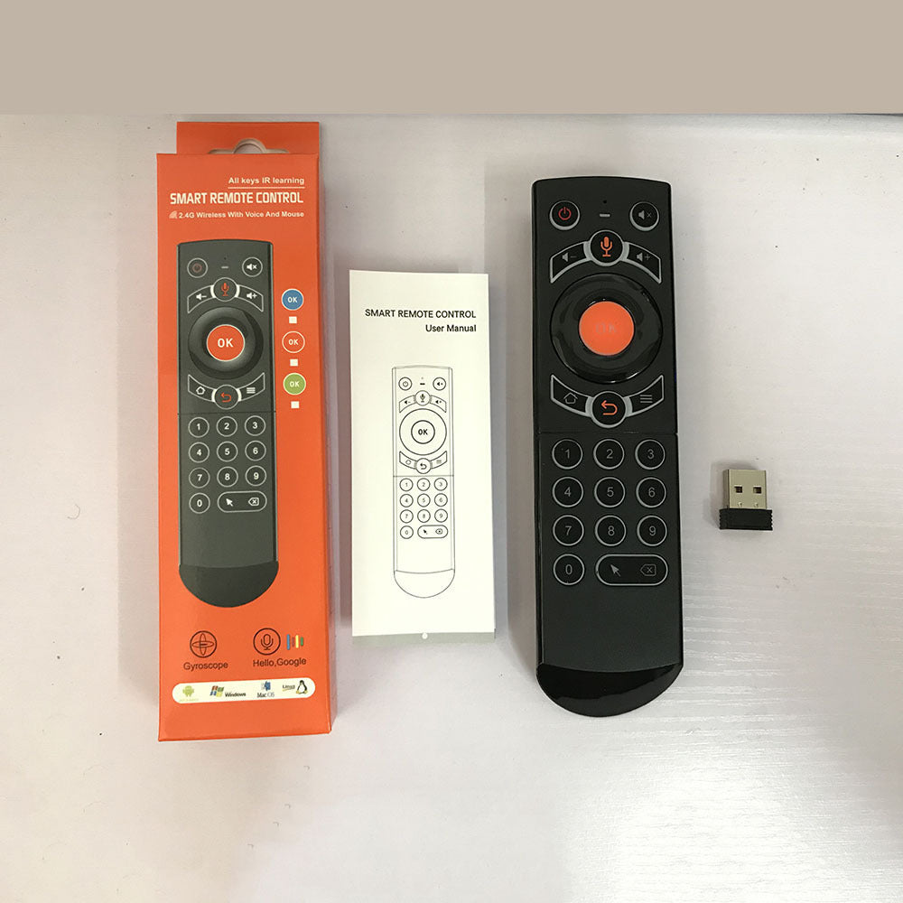 Google Intelligent Voice TV Set-top Box Universal Remote Control Wireless Mouse and Keyboa