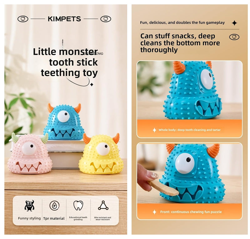 Interactive Dog Toy Play Toy Little Series Monster Vocal Dog Toys are Bite-Resistant