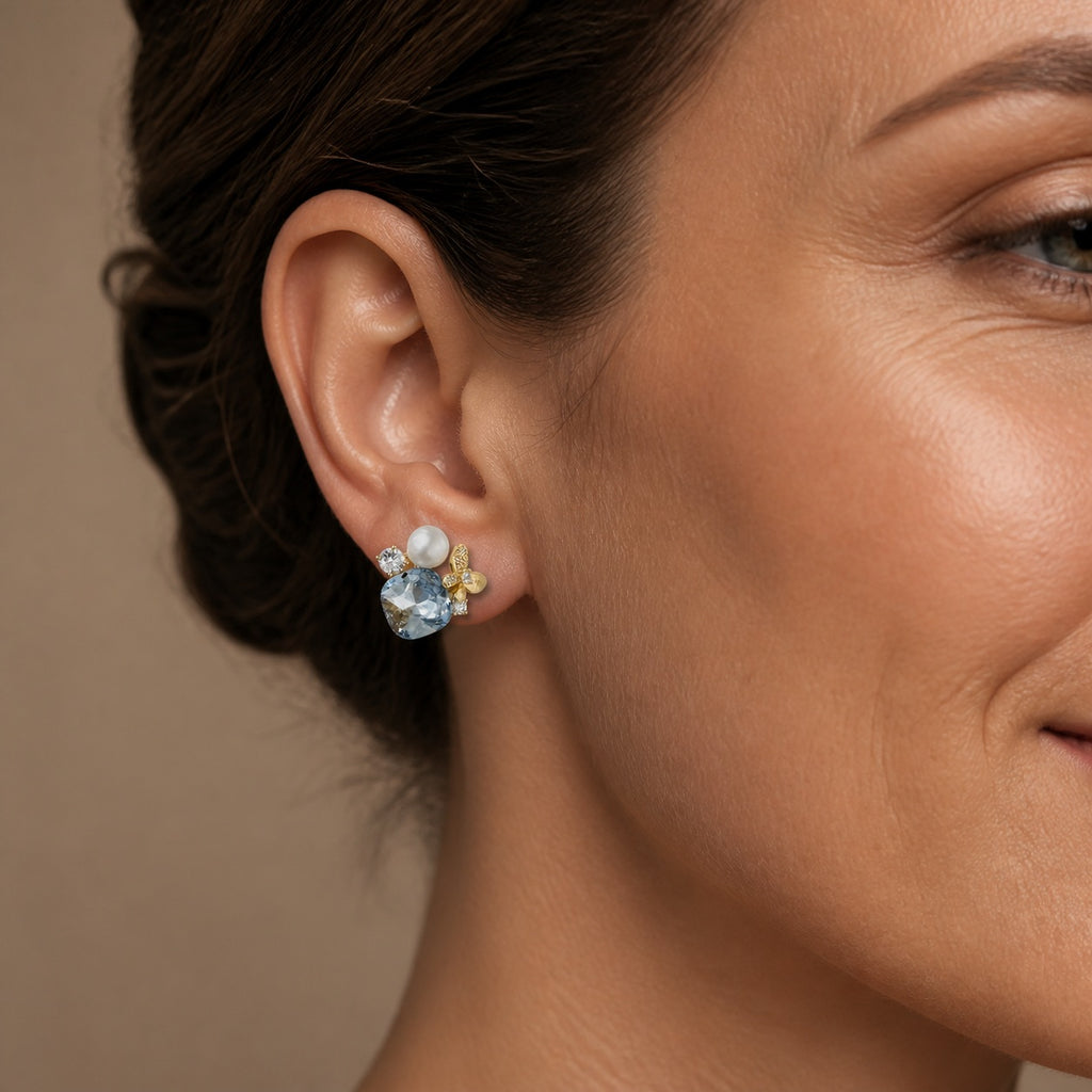 Boucles d'oreilles en perles naturelles