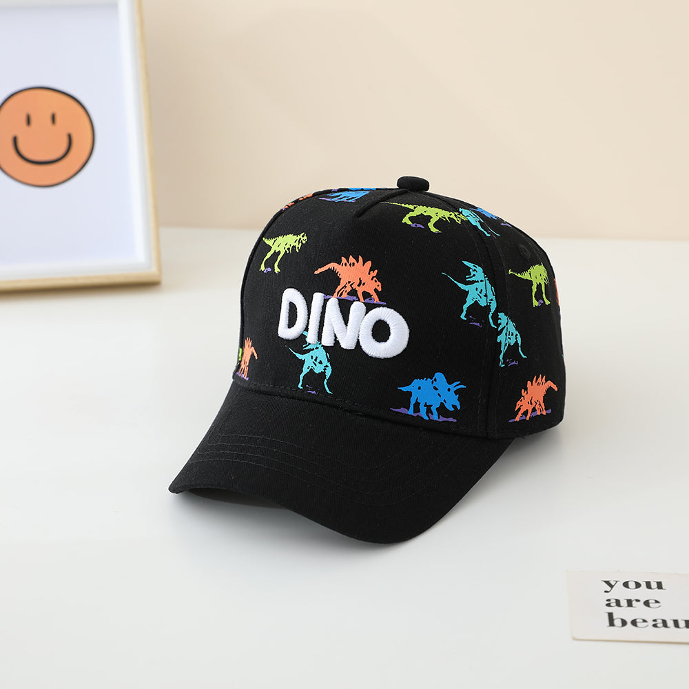 La lettre de broderie dinosaure imprimée en couleur DINO Casquette de baseball pour enfants convient