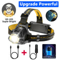 Rechargeable LED Headlamp Head Torch Zoom Powerful Headlight Flashlight Fishing Driv