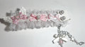 Dentelle noir et rose Clavier de bracelet