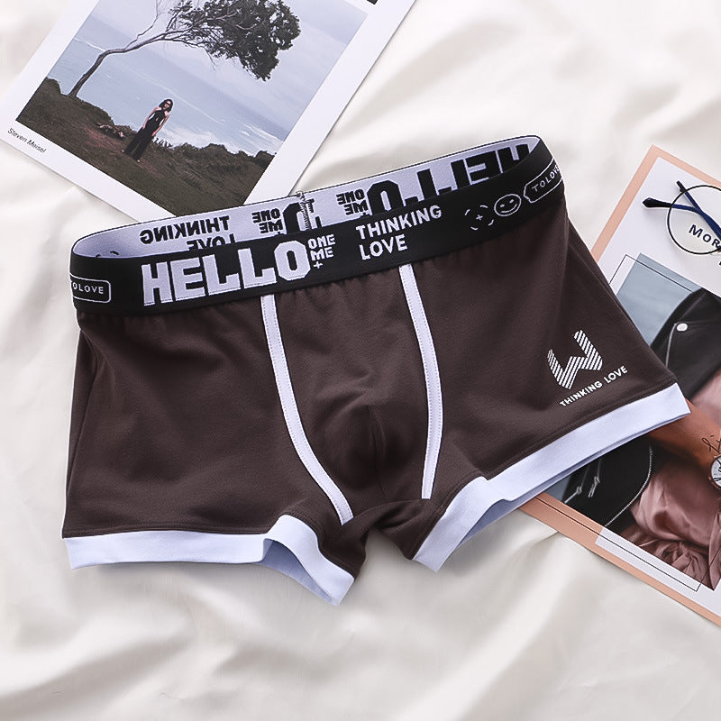 Boxers homme Trendy Respirant Couleur Contraste