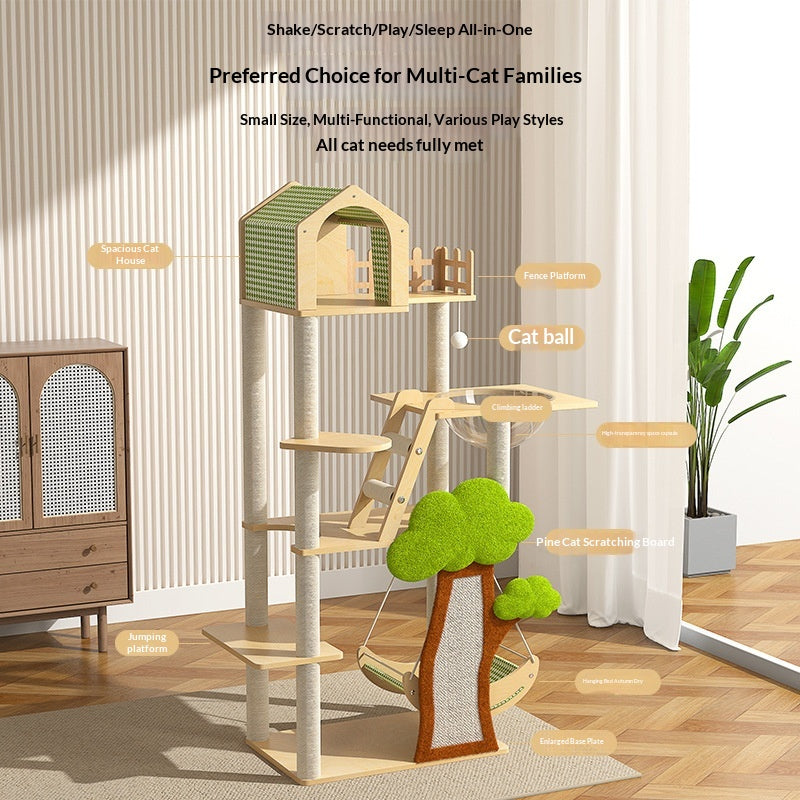Lit de chat et arbre de chat Combo Tour d'escalade Cat tout-en-un