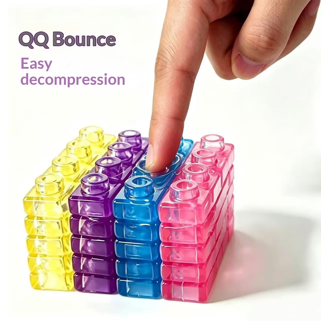 Jeu Jelly Block Stress-relief Blocks pour adultes transparents