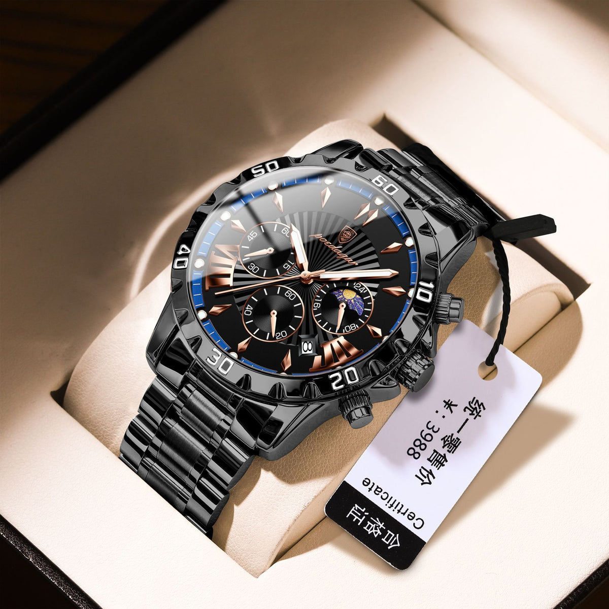 Men's Sporty Multifunction Waterproof Watch