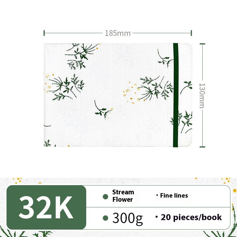 Feiluniao Aquarelle Notebook Tissu fait main Mini Portable Caractère Sketch Hand