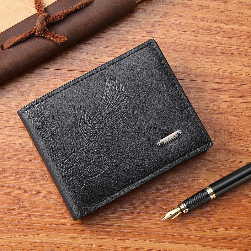 Business Casual Horizontal Mode Grande Capacité Portefeuille Homme
