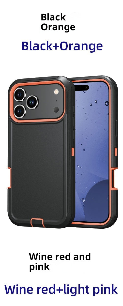 Applicable à 17promax Robot Trois-Proof Robot Solid Color Phone Case