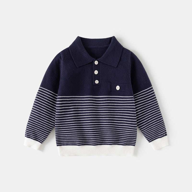 Sweater à bout mince pour garçon