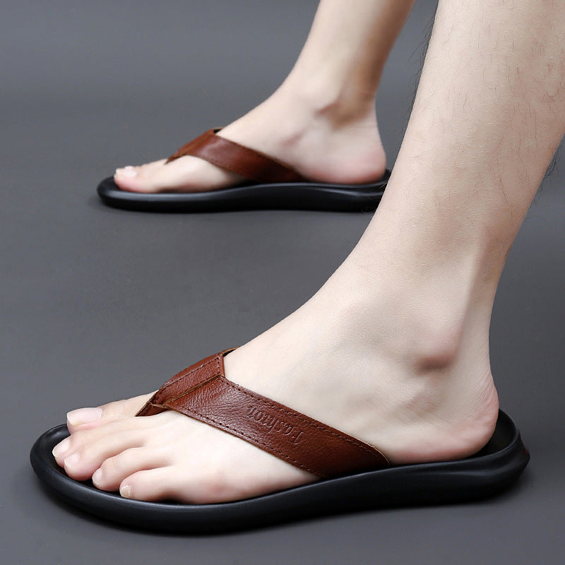 Flip-flops Flat-soled outdoor sandals Men's style