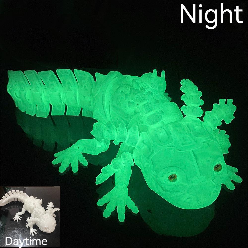 Salamandre mécanique imprimée en 3D Une figurine décorative mobile